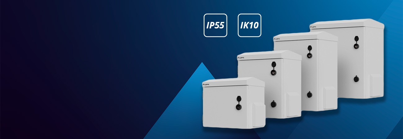 Nové 10" rackové skříně s krytím IP 55