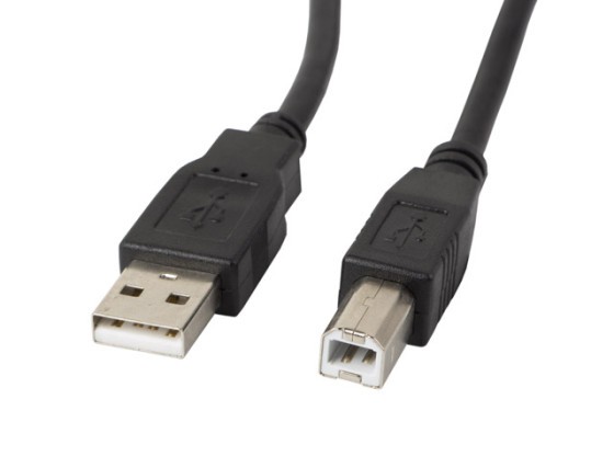 USB-A(M)-&gt;USB-B(M) 2.0 KABEL 1,8M ČERNÝ FERITOVÝ LANBERG