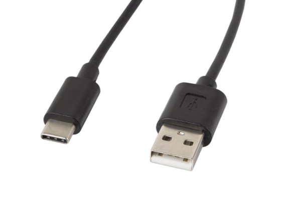 KABEL USB-C(M)-&gt;USB-A(M) 2.0 1,8 M ČERNÝ LANBERG