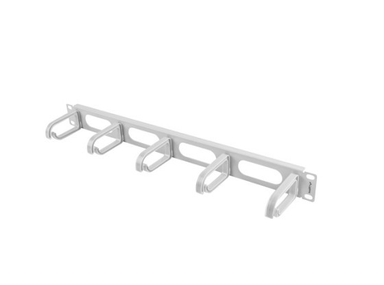 19" PANEL PRO SPRÁVU KABELŮ 5 KROUŽKŮ - TYP B 1U ŠEDÝ LANBERG