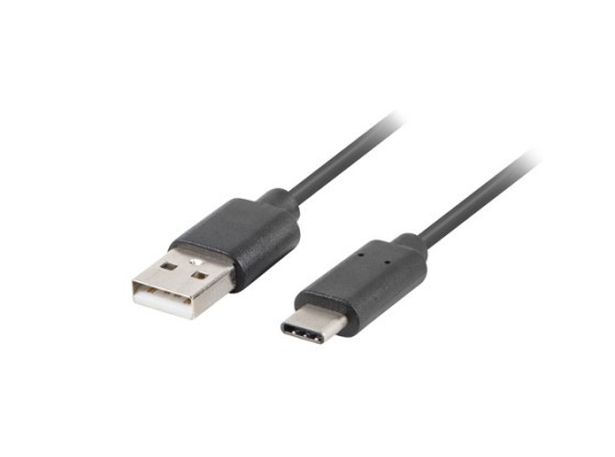 USB-C(M)-&gt;USB-A(M) 2.0 KABEL 3M ČERNÝ QC 3.0 LANBERG