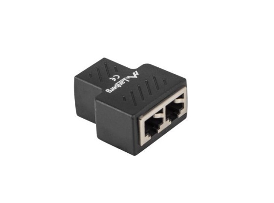 ŘADOVÁ SPOJKA RJ45-&gt;2XRJ45 STÍNĚNÝ LANBERG