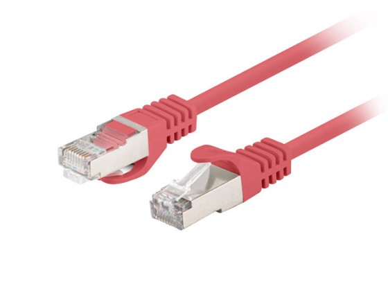 PATCHCORD CAT.6 FTP 0,25M ČERVENÝ FLUKE PASS LANBERG 10-PACK