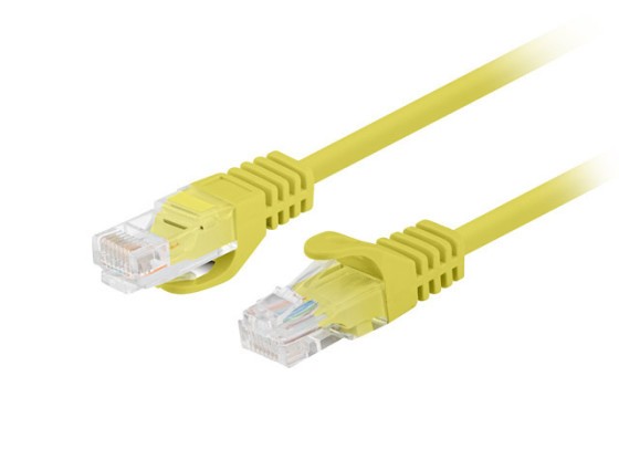 PATCHCORD CAT.6 UTP 7,5 M ŽLUTÝ FLUKE PASS LANBERG