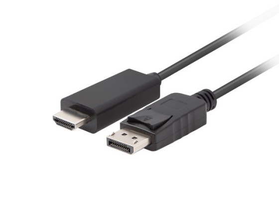 DISPLAYPORT(M) V1.1 ->HDMI(M) KABEL 1,8M ČERNÝ LANBERG