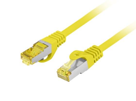PATCHCORD CAT.6A S/FTP LSZH CU 5M ŽLUTÝ FLUKE PASS LANBERG