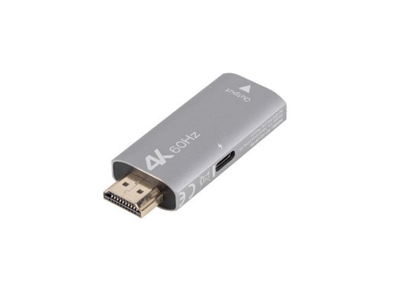 ADAPTÉR HDMI(M)->DISPLAYPORT(F) 4K STŘÍBRNÝ LANBERG