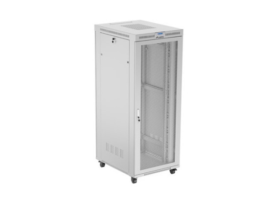 INSTALAČNÍ SKŘÍŇ 19" 42U 800X1000 ŠEDÁ LCD S PERFOROVANÝMI DVEŘMI LANBERG (PLOCHÉ BALENÍ)
