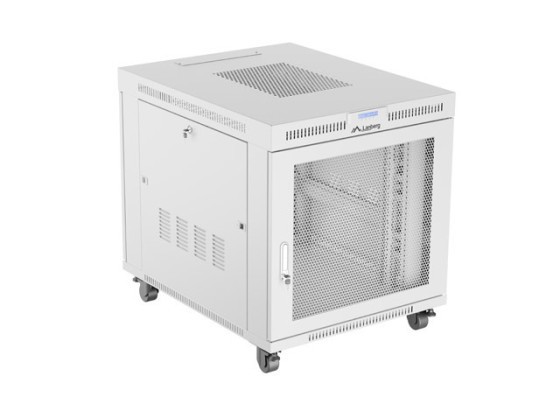 INSTALAČNÍ SKŘÍŇ 19" 15U 800X1000 ŠEDÁ LCD S PERFOROVANÝMI DVEŘMI LANBERG (PLOCHÉ BALENÍ)
