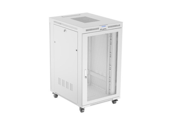 INSTALAČNÍ SKŘÍŇ 19" 27U 800X1000 ŠEDÁ LCD S PERFOROVANÝMI DVEŘMI LANBERG (PLOCHÉ BALENÍ)