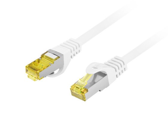 PATCHCORD CAT.6A S/FTP LSZH CU 20M WHITE FLUKE PASS LANBERG