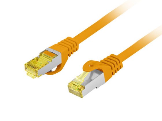 PATCHCORD CAT.6A S/FTP LSZH CU 3M ORANŽOVÝ FLUKE PASS LANBERG