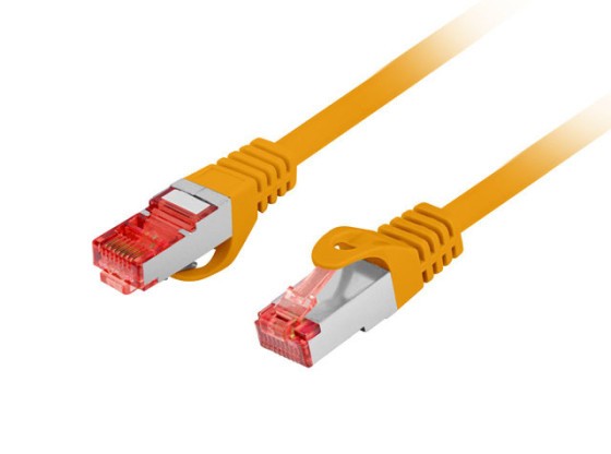 PATCHCORD CAT.6 S/FTP LSZH CU 0,5M ORANŽOVÝ FLUKE PASS LANBERG