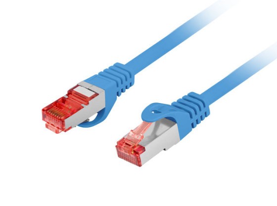 PATCHCORD CAT.6 S/FTP LSZH CU 1M MODRÝ FLUKE PASS LANBERG