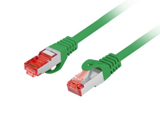 PATCHCORD CAT.6 S/FTP LSZH CU 5M ZELENÝ FLUKE PASS LANBERG
