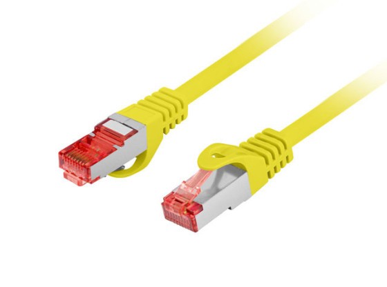 PATCHCORD CAT.6 S/FTP LSZH CU 3M ŽLUTÝ FLUKE PASS LANBERG