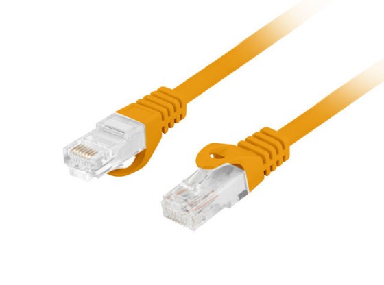 PATCHCORD CAT.6 UTP LSZH CU 1M ORANŽOVÝ FLUKE PASS LANBERG