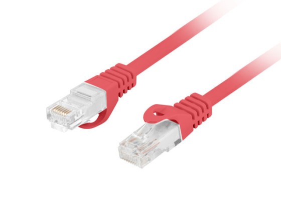 PATCHCORD CAT.6 UTP LSZH CU 20M ČERVENÝ FLUKE PASS LANBERG
