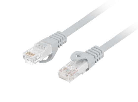 PATCHCORD CAT.6 UTP LSZH CU 15M ŠEDÝ FLUKE PASS LANBERG