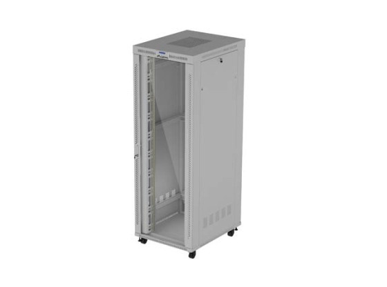 INSTALAČNÍ SKŘÍŇ 19" 47U 800X1000 ŠEDÉ PROSKLENÉ DVEŘE LCD LANBERG (FLAT PACK) V2