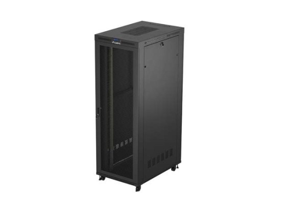 INSTALAČNÍ STOJAN 19" 47U 800X1200 ČERNÝ LCD S PERFOROVANÝMI DVEŘMI LANBERG (FLAT PACK) V2