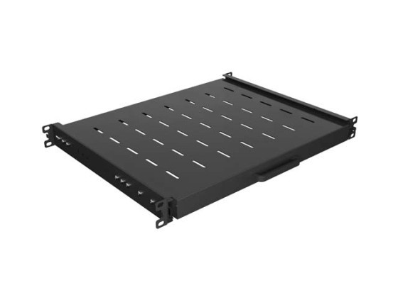 VÝSUVNÁ POLICE PRO 19" RACK 350MM ČERNÁ LANBERG (1U/445X350MM NOSNOST DO 35KG, 4BODOVÁ MONTÁŽ)