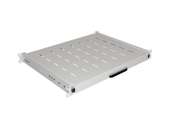 VÝSUVNÁ POLICE PRO 19" RACK 350MM ŠEDÁ LANBERG (1U/445X350MM NOSNOST DO 35KG, 4BODOVÁ MONTÁŽ)