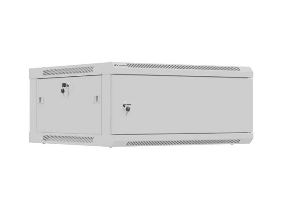 INSTALAČNÍ ROZVADĚČ 19" 4U 600X600 ŠEDÉ KOVOVÉ DVEŘE LANBERG (PLOCHÉ BALENÍ)