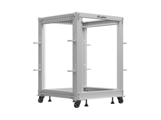 OTEVŘENÝ RACK 19" 15U 600X600-1100 NASTAVITELNÝ ŠEDÝ LANBERG