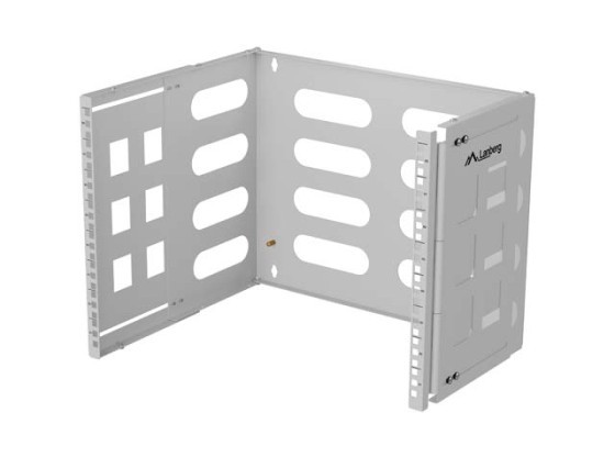 NÁSTĚNNÝ RACK 19" 8U 497X400/240 ŠEDÝ LANBERG