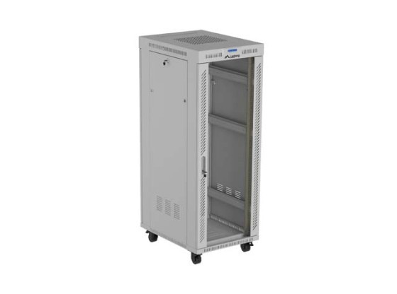 INSTALAČNÍ STOJAN 19" 32U 600X800 ŠEDÉ SKLENĚNÉ DVEŘE LCD LANBERG (FLAT PACK) V2