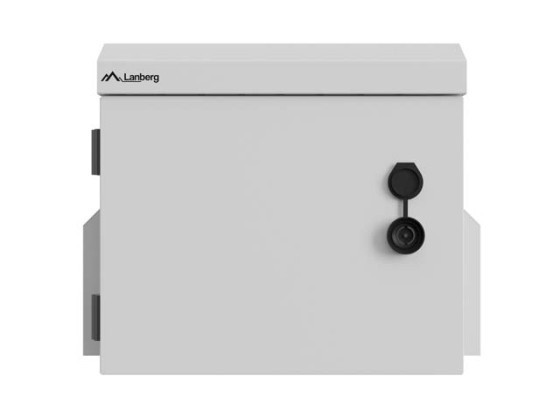 RACKOVÁ SKŘÍŇ 10" PRO MONTÁŽ NA STĚNU/SLOUP, IP55, HERMETICKÁ, 300 × 200 × 300, ŠEDÁ, LANBERG (SMONTOVANÁ)