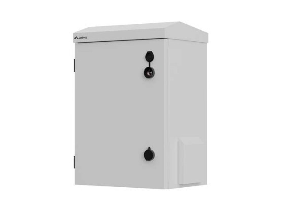 RACKOVÁ SKŘÍŇ 10" PRO MONTÁŽ NA STĚNU/SLOUP, IP55, HERMETICKÁ, 340 × 250 × 500, ŠEDÁ, LANBERG (SMONTOVANÁ)