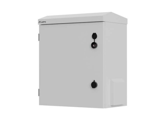 RACKOVÁ SKŘÍŇ 10" PRO MONTÁŽ NA STĚNU/SLOUP, IP55, HERMETICKÁ, 420 × 300 × 500, ŠEDÁ, LANBERG (SMONTOVANÁ)