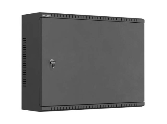 Montážní skříň TPR 19" s mřížkovou deskou 560 × 420 × 180, černá, LANBERG (smontovaná)