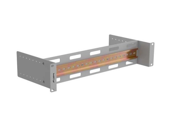 MONTÁŽNÍ LIŠTA DIN TS-35 19" 2U ŠEDÁ LANBERG